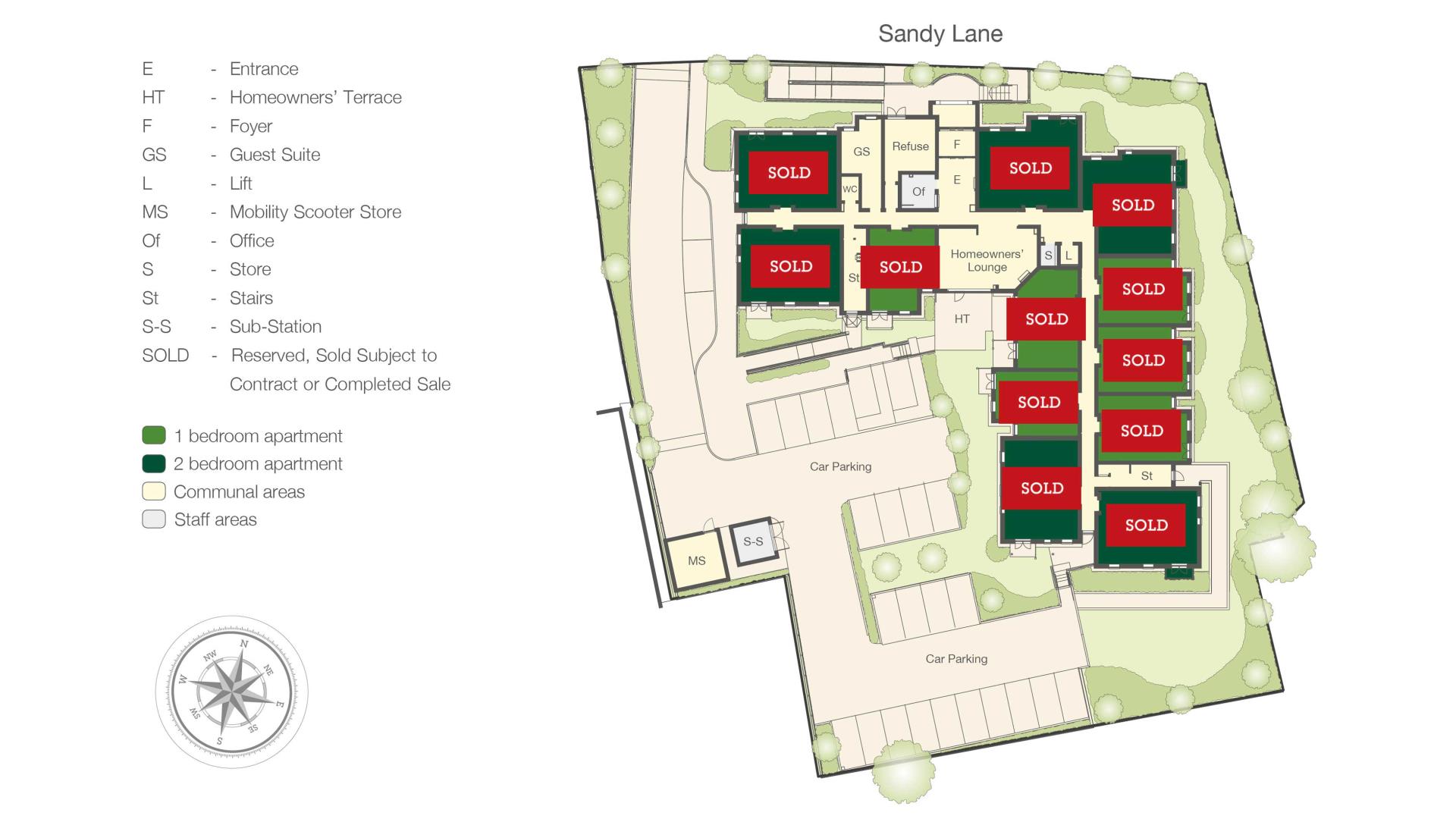 Lido Grange Ground Floor Site Plan